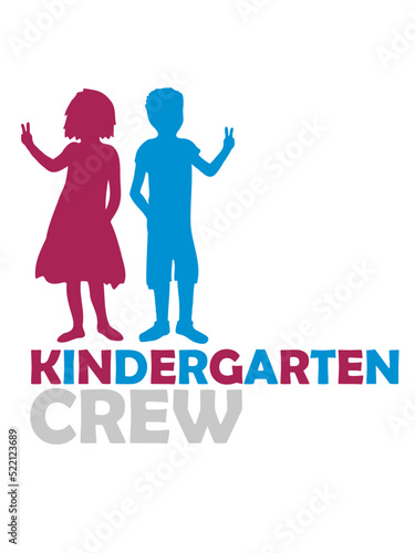 Bruder Schwester Kindergarten Crew 