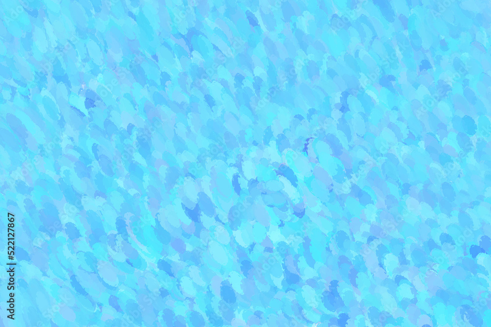 ゴッホ風タッチの背景素材　ブルー