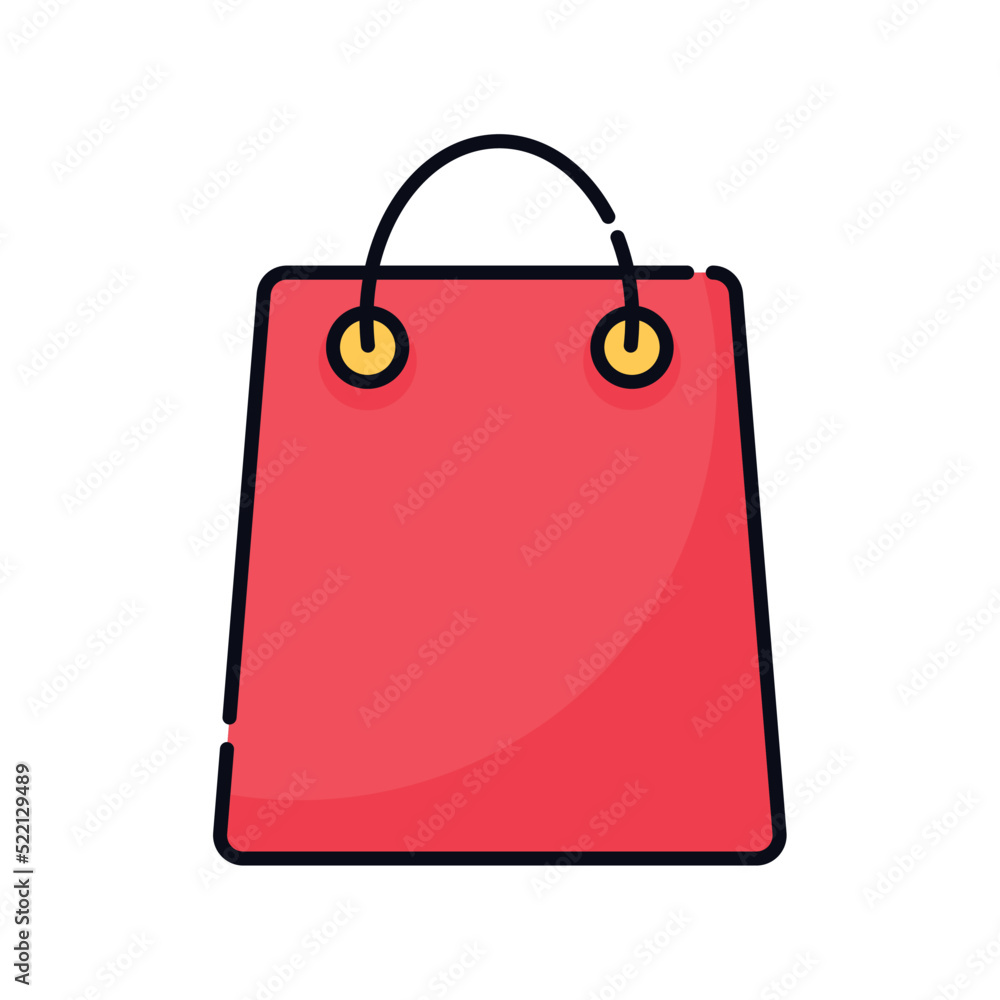 red shopping bag red shopping bag