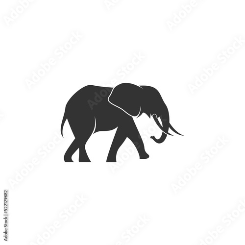 Elephant icon logo design illustration