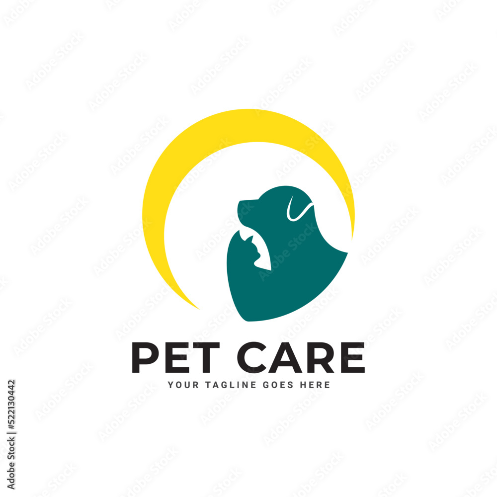 Dog Hand Logo Stock Illustrations. Dog care Logo for Pet care icon symbols. Dog Hand Logo Stock Illustrations. Dog care Logo for Pet care icon symbols.