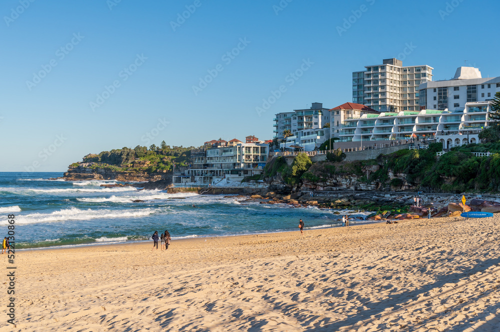 Sydney-siders enjoying Bondi Beach in some mid-winter sun. 