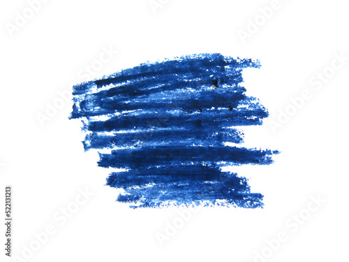 Blue eyeliner Cosmetic pencil on transparent background