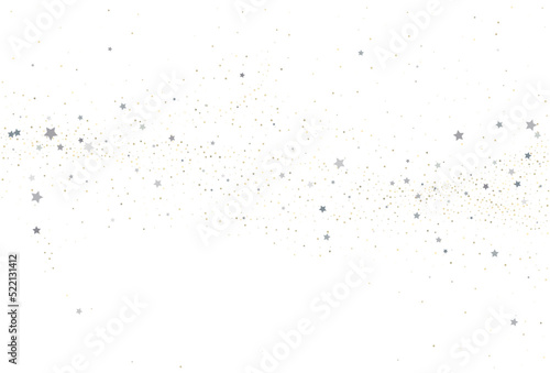 Light gold and light silver glitter confetti background.