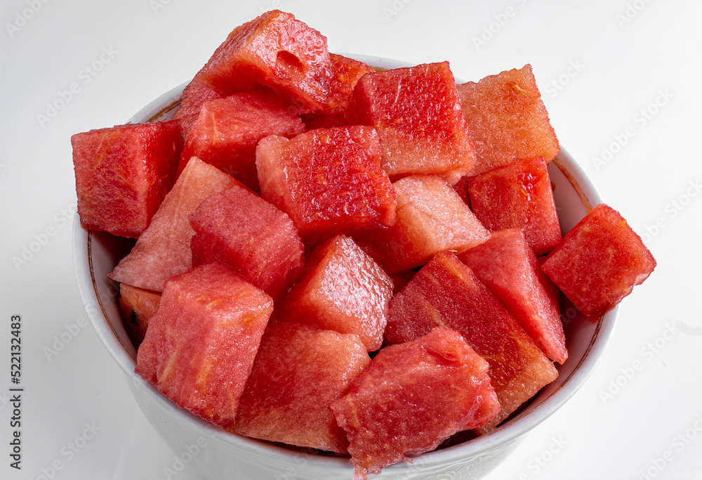 Slices of watermelon in a bowl. Close-up Slices of watermelon in a bowl. Close-up