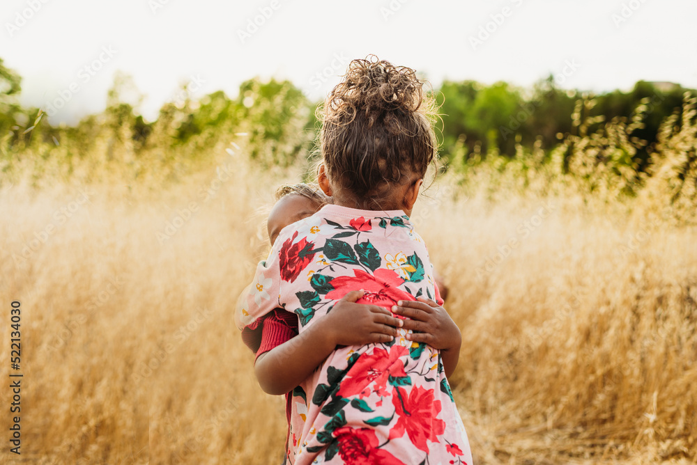 Sisters Hugging Sisters Hugging