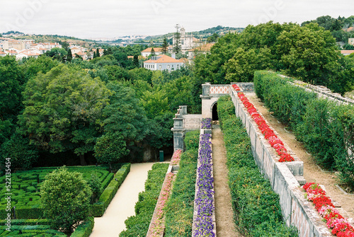 Garden of Quinta Real de Caxias in Portugal photo