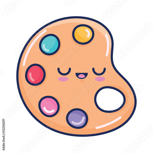 paint pallette kawaii style