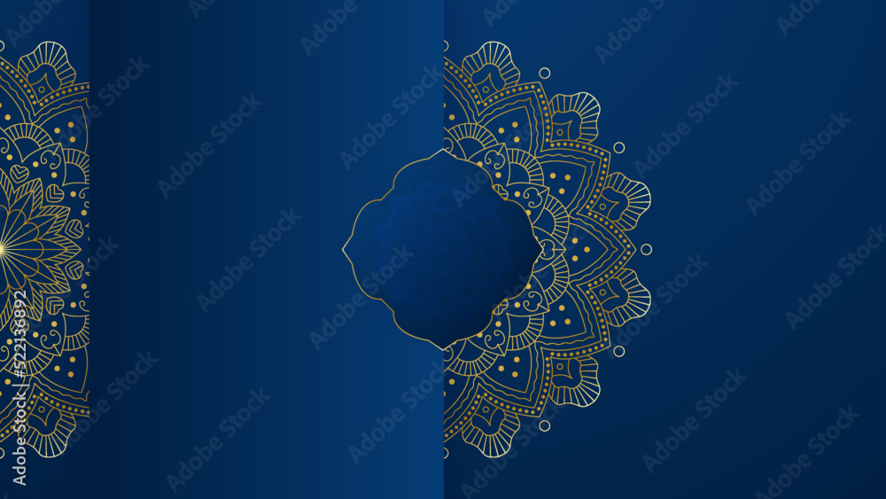 Luxury golden mandala wedding invitation card with abstract pattern ...