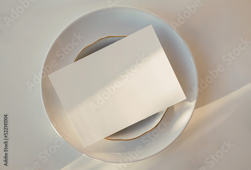 фотографія Minimalist modern mock-up of business card