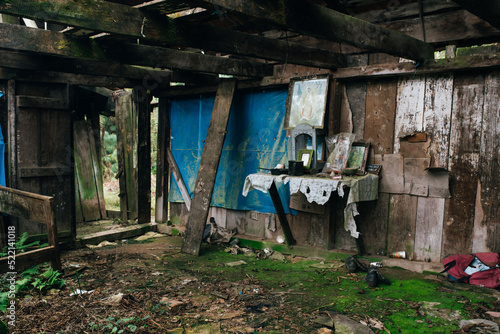 Remains of an abandoned house in Mexico
