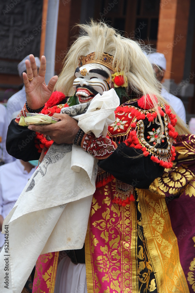 Balinese traditional dance performance the sidakarya mask