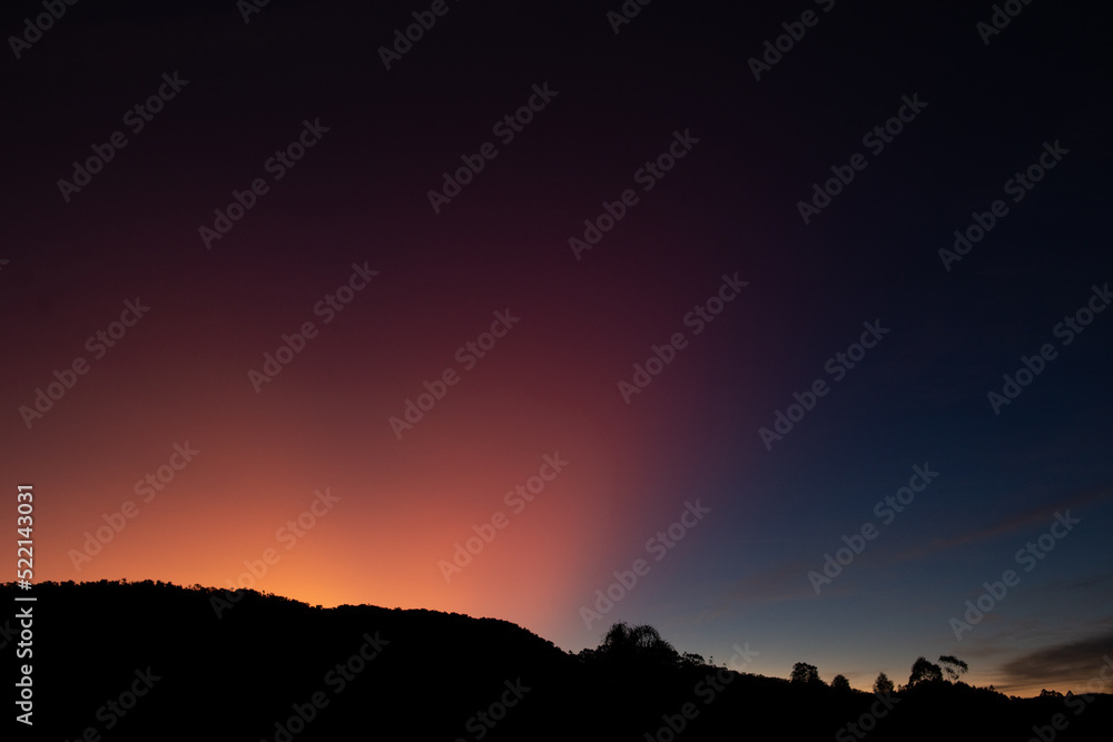 Obraz premium sunset over the mountains
