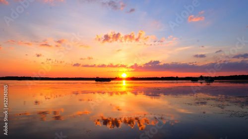 Reflection on Tichigan Lake Wisconsin 