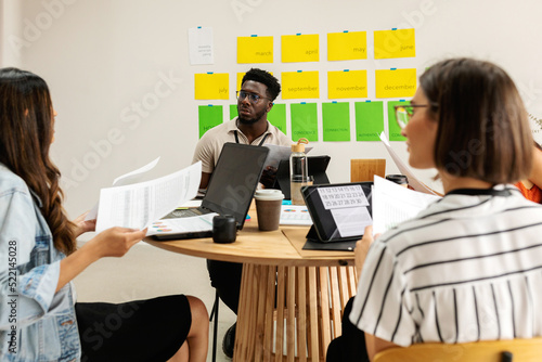 Business people round table