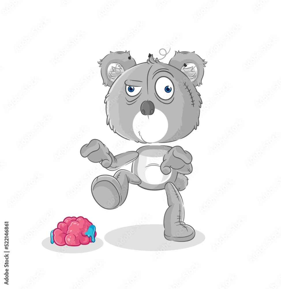 koala zombie character.mascot vector koala zombie character.mascot vector