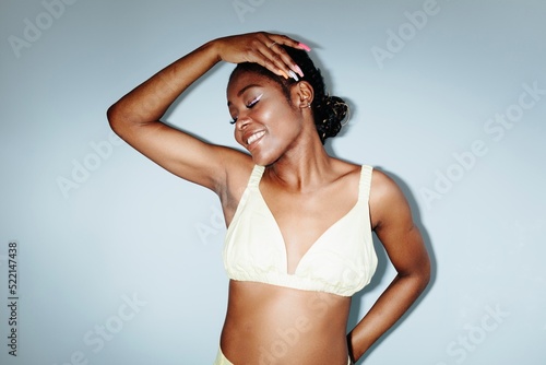 Wallpaper Mural Happy black woman smiling  Torontodigital.ca