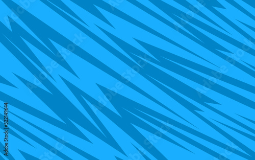 Abstract blue background with various sharp, zigzag and arrow pattern