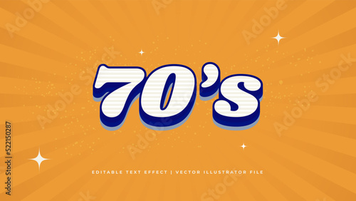 Vintage Editable Text Effect Style. Good vibes, happy and funny text effect with editable text