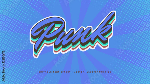 Vintage Editable Text Effect Style. Good vibes, happy and funny text effect with editable text