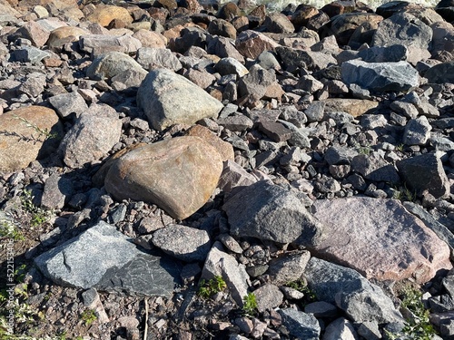 Wallpaper Mural Pile of stones lies on the beach Torontodigital.ca
