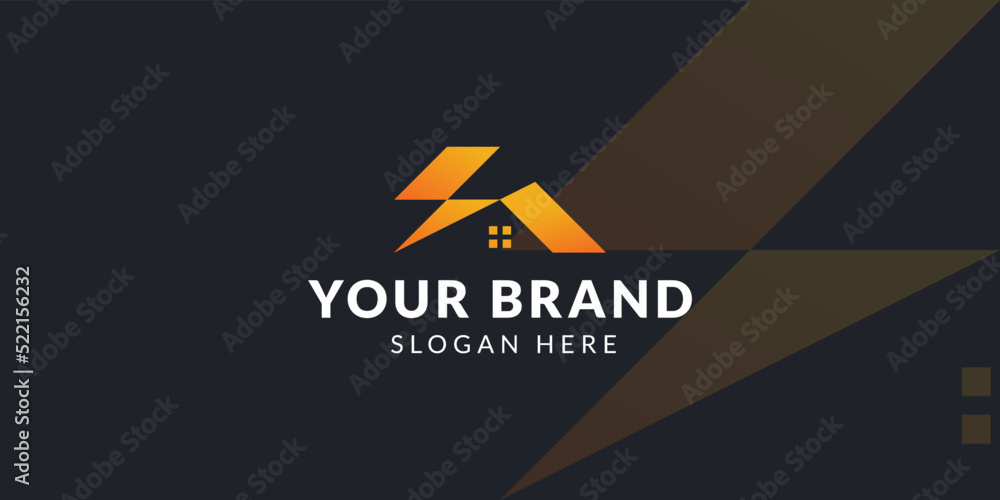Energy Home logo vector template, Energy icon vector logo Energy Home logo vector template, Energy icon vector logo