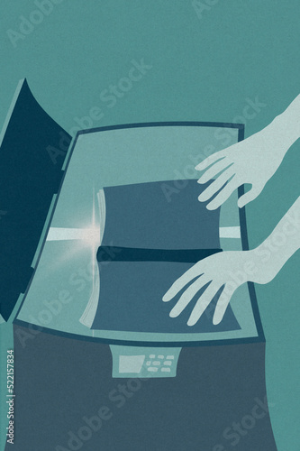 Photocopier illustration
