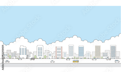 街並みのイラスト素材。