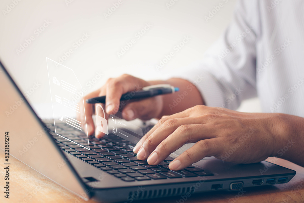 Cyber security internet and networking concept. information security and encryption, secure access to user's personal information, secure Internet access, cybersecurity Cyber security internet and networking concept. information security and encryption, secure access to user's personal information, secure Internet access, cybersecurity