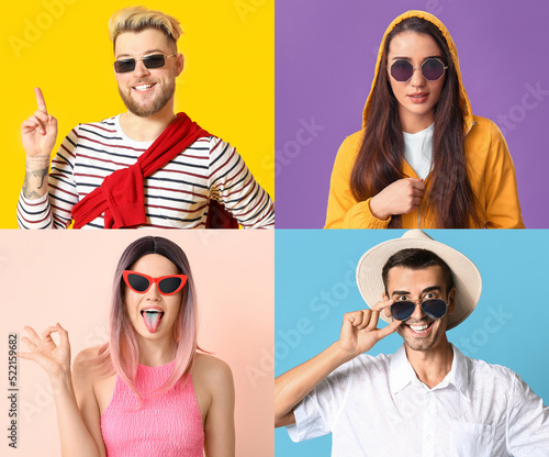 Collage of young people in ...