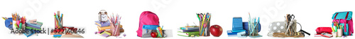 Set of school stationery is...