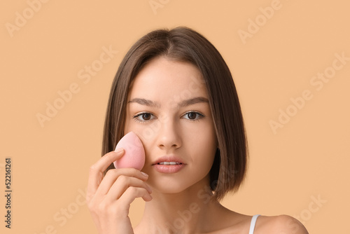 Pretty young woman with mak...