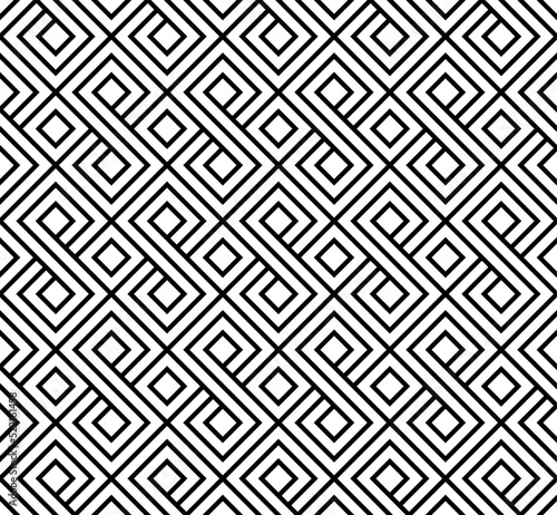 Vector seamless pattern with geometric rhombus