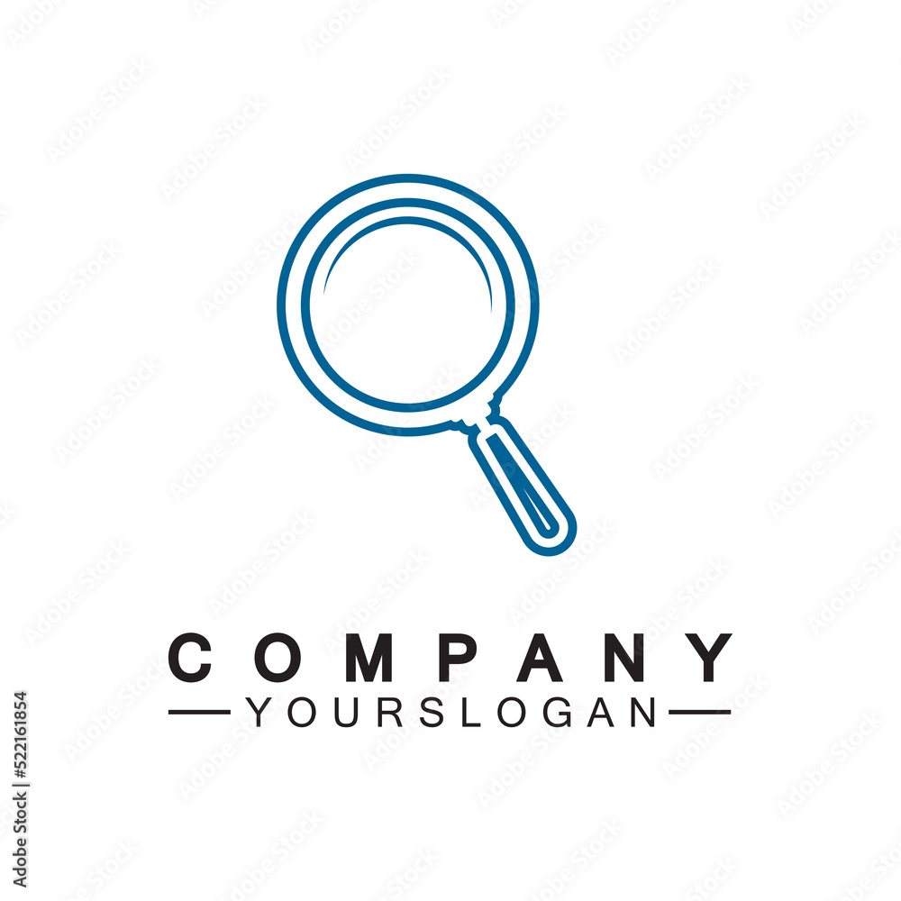 Magnifying glass line icon, outline vector sign, Search symbol, logo illustration. Magnifying glass line icon, outline vector sign, Search symbol, logo illustration.