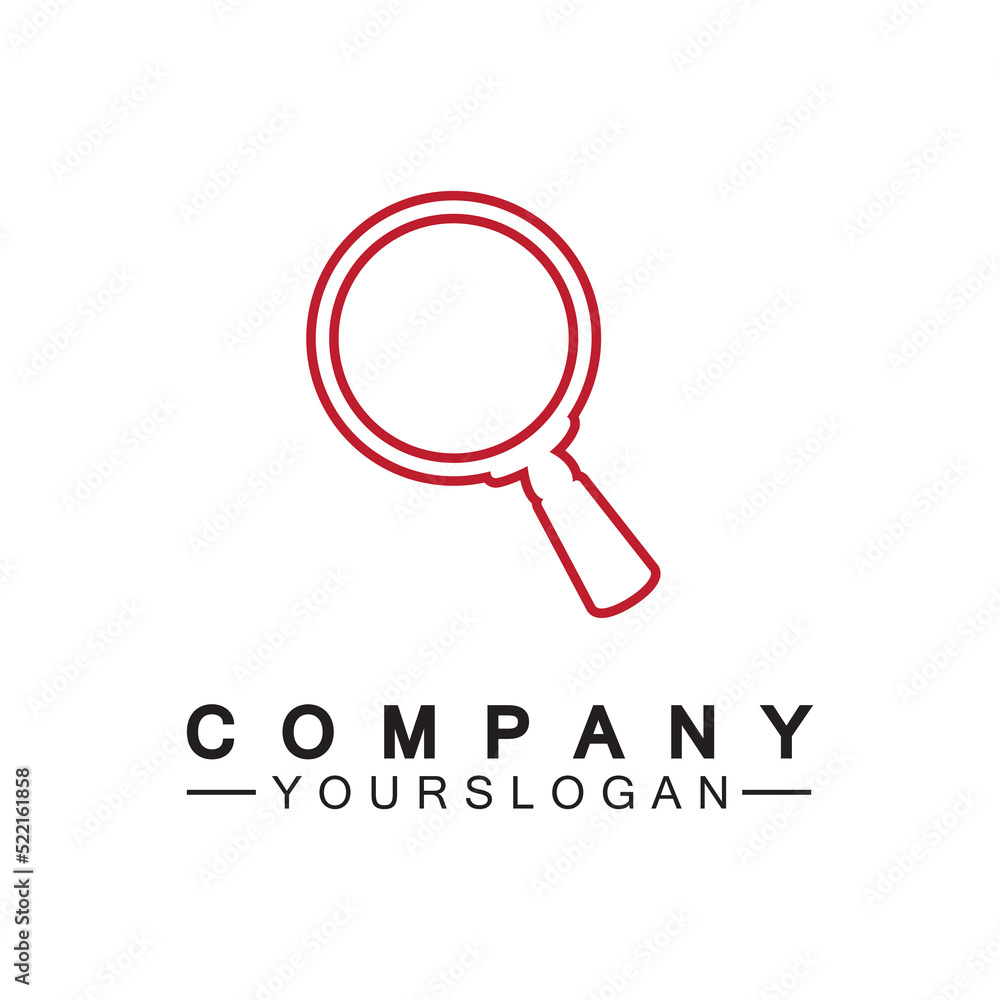 Magnifying glass line icon, outline vector sign, Search symbol, logo illustration. Magnifying glass line icon, outline vector sign, Search symbol, logo illustration.
