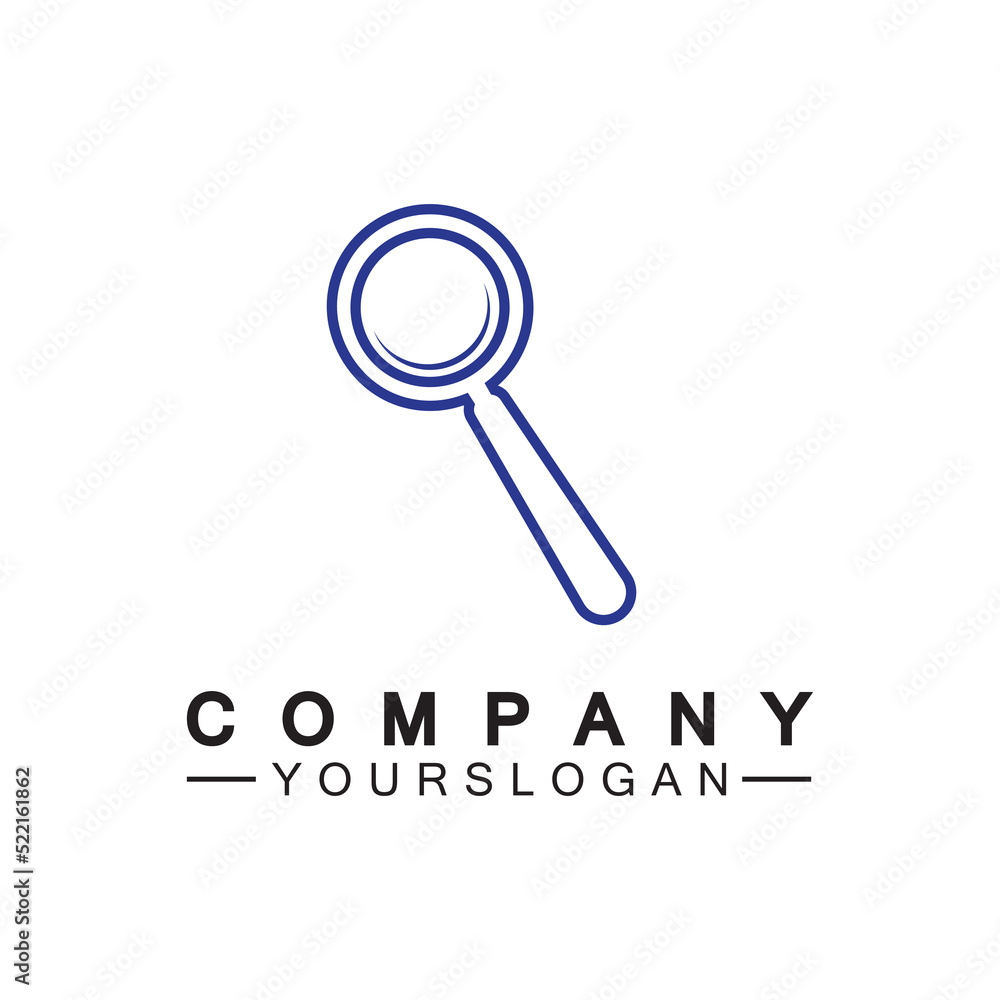 Magnifying glass line icon, outline vector sign, Search symbol, logo illustration. Magnifying glass line icon, outline vector sign, Search symbol, logo illustration.