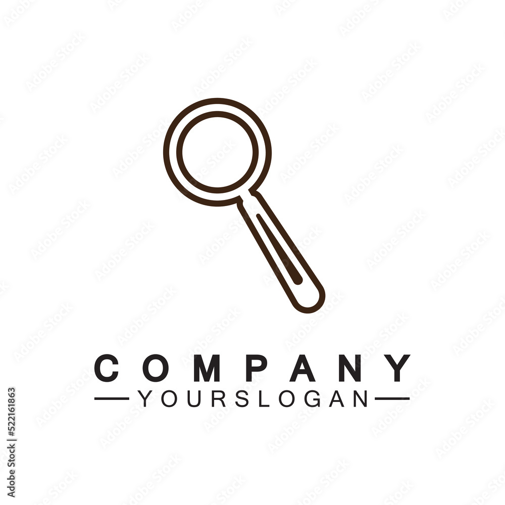 Magnifying glass line icon, outline vector sign, Search symbol, logo illustration. Magnifying glass line icon, outline vector sign, Search symbol, logo illustration.