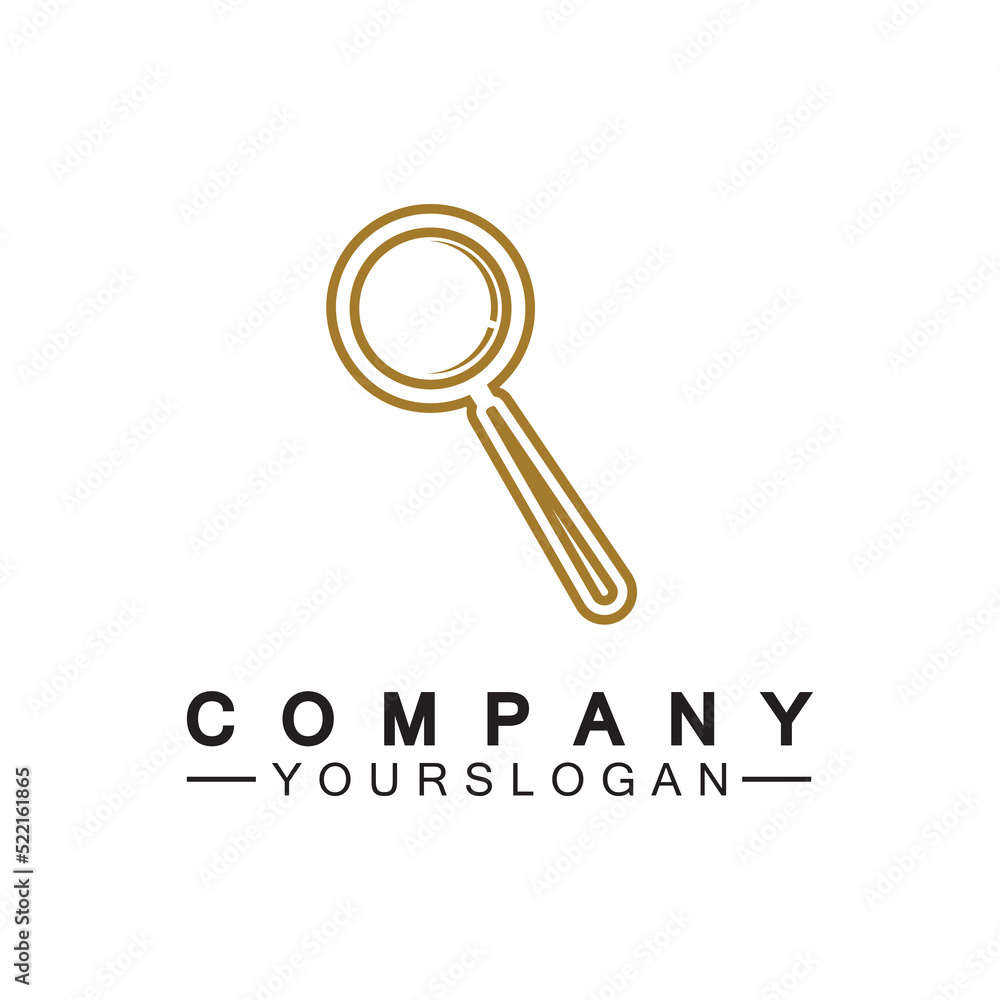 Magnifying glass line icon, outline vector sign, Search symbol, logo illustration. Magnifying glass line icon, outline vector sign, Search symbol, logo illustration.