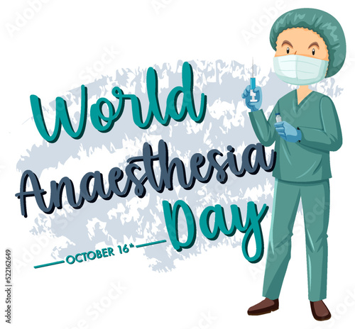 World Anaesthesia Day Banner Design