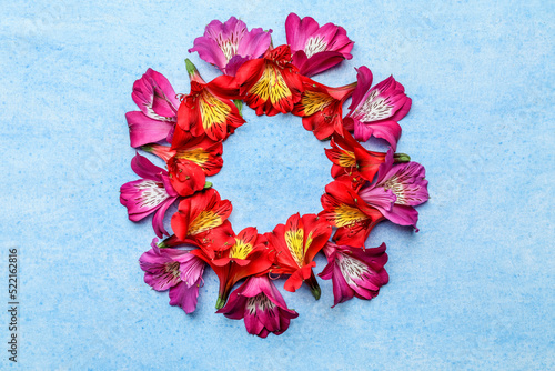 Vibrant red and pink alstro...