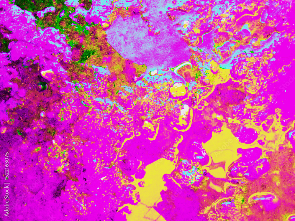 Colorful and messy paddle reflection Colorful and messy paddle reflection