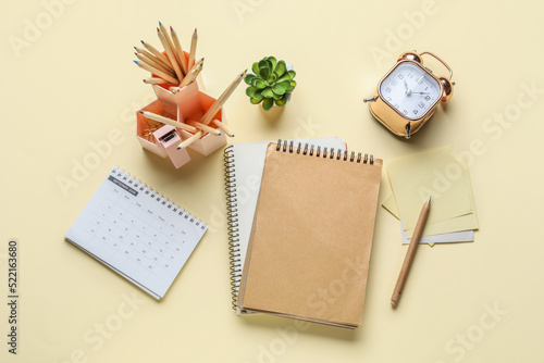 Set of different stationery...
