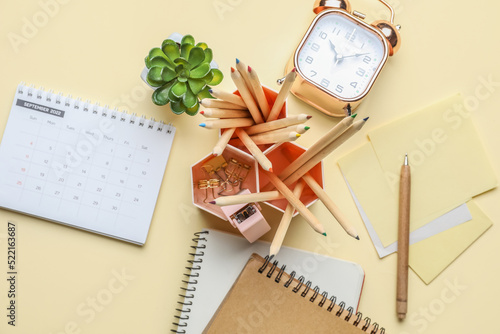 Set of different stationery...