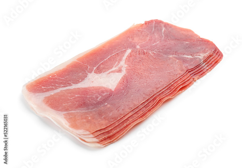 Thinly sliced prosciutto ha...