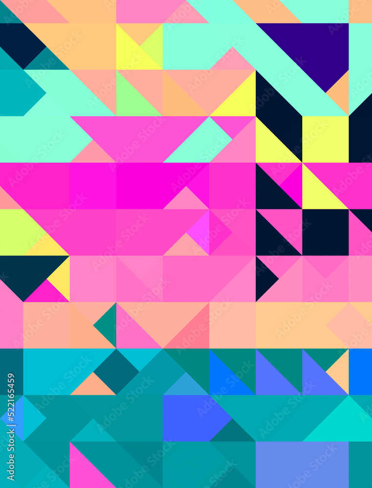Clean, geometric, psychedelic background Clean, geometric, psychedelic background