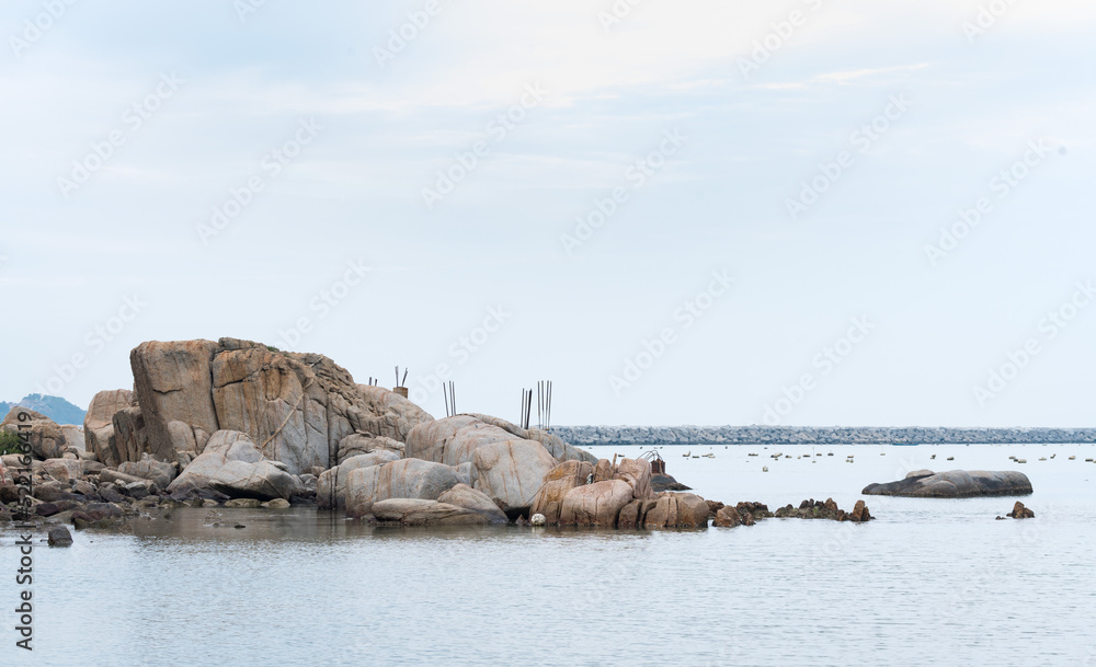 Obraz premium Shantou beach scenery on cloudy days