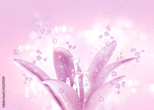 lily flowers background for cosmetics product