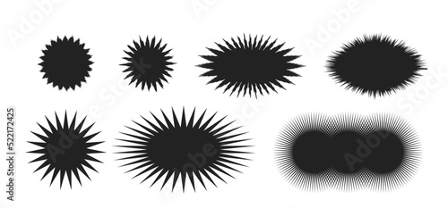 吹き出し　フラッシュ　黒　ウニフラッシュ　漫画　台詞