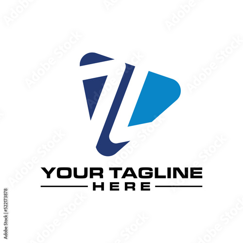 media seven and L logo template, media seven and L logo elements