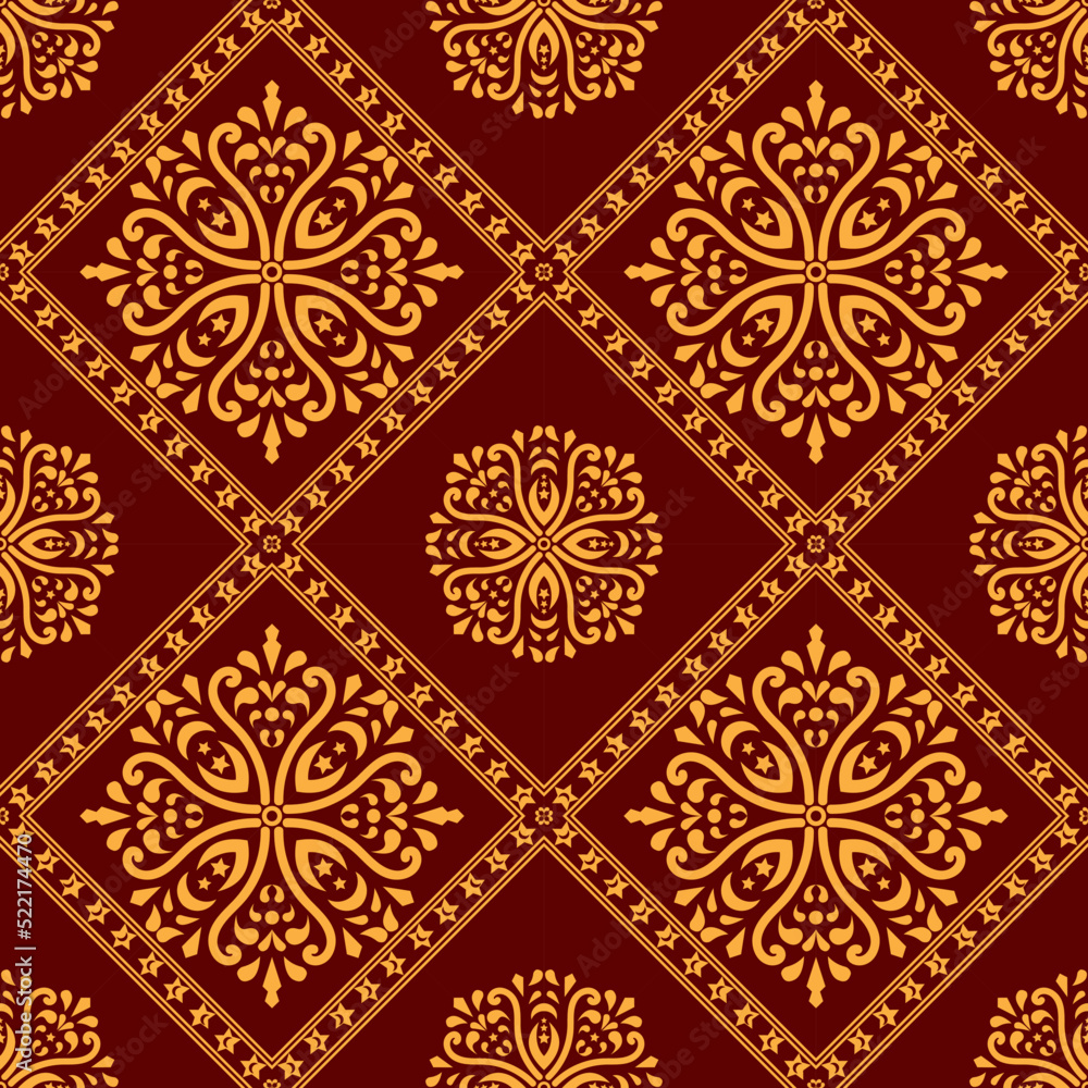 Thai pattern, can be stitched in all directions, no floating, vector file